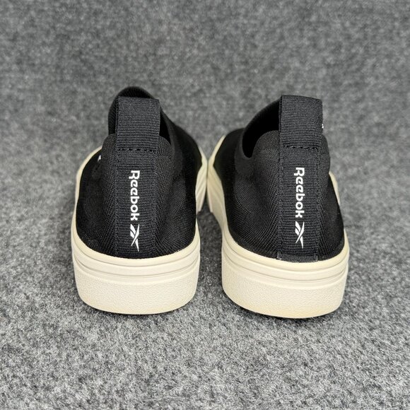 Reebok Onlux Slip On Shoes Women's 7.5 Black Athletic Stretch Comfort Sneakers - Picture 5 of 12